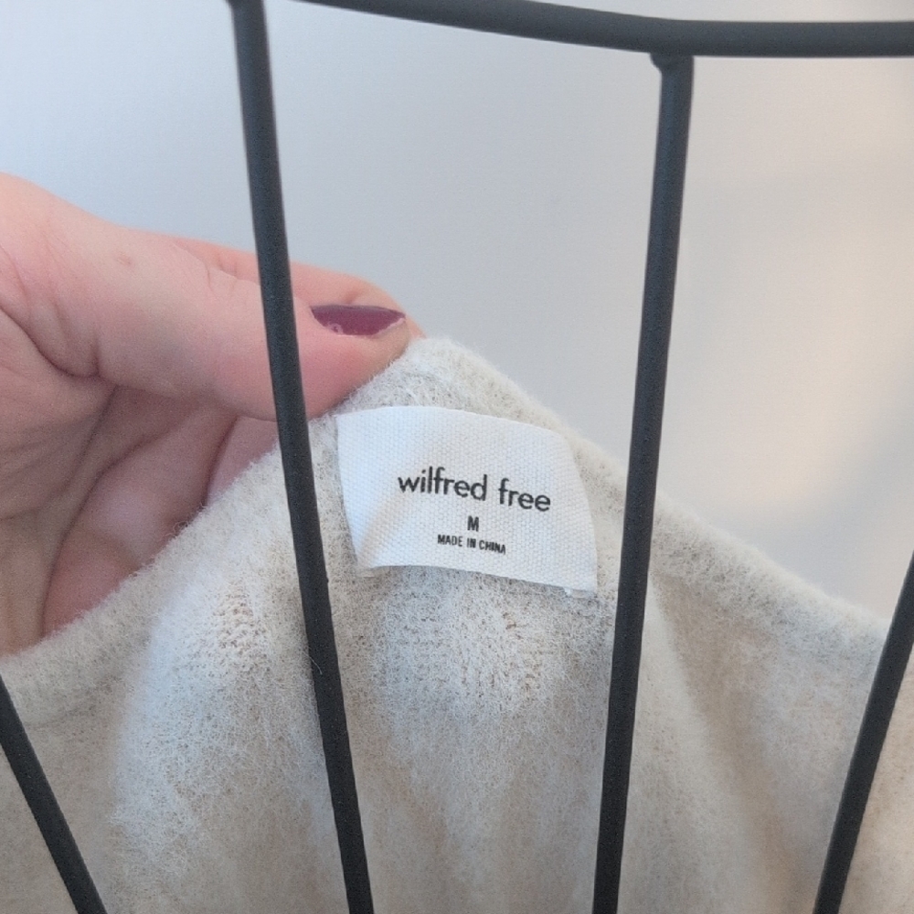 Cream Coloured - Wilfred Free Aritzia Hush Ribbed Knit Maxi Dress - Size Medium - Picture 2 of 5